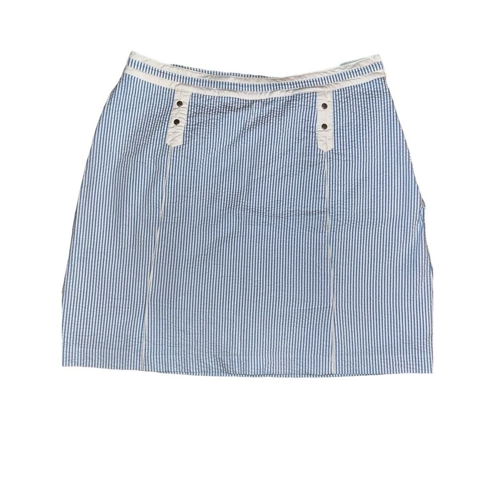 Fairway &‎ Greene Stripped skirt/skort Women's 16 Blue/White Casual Ladies